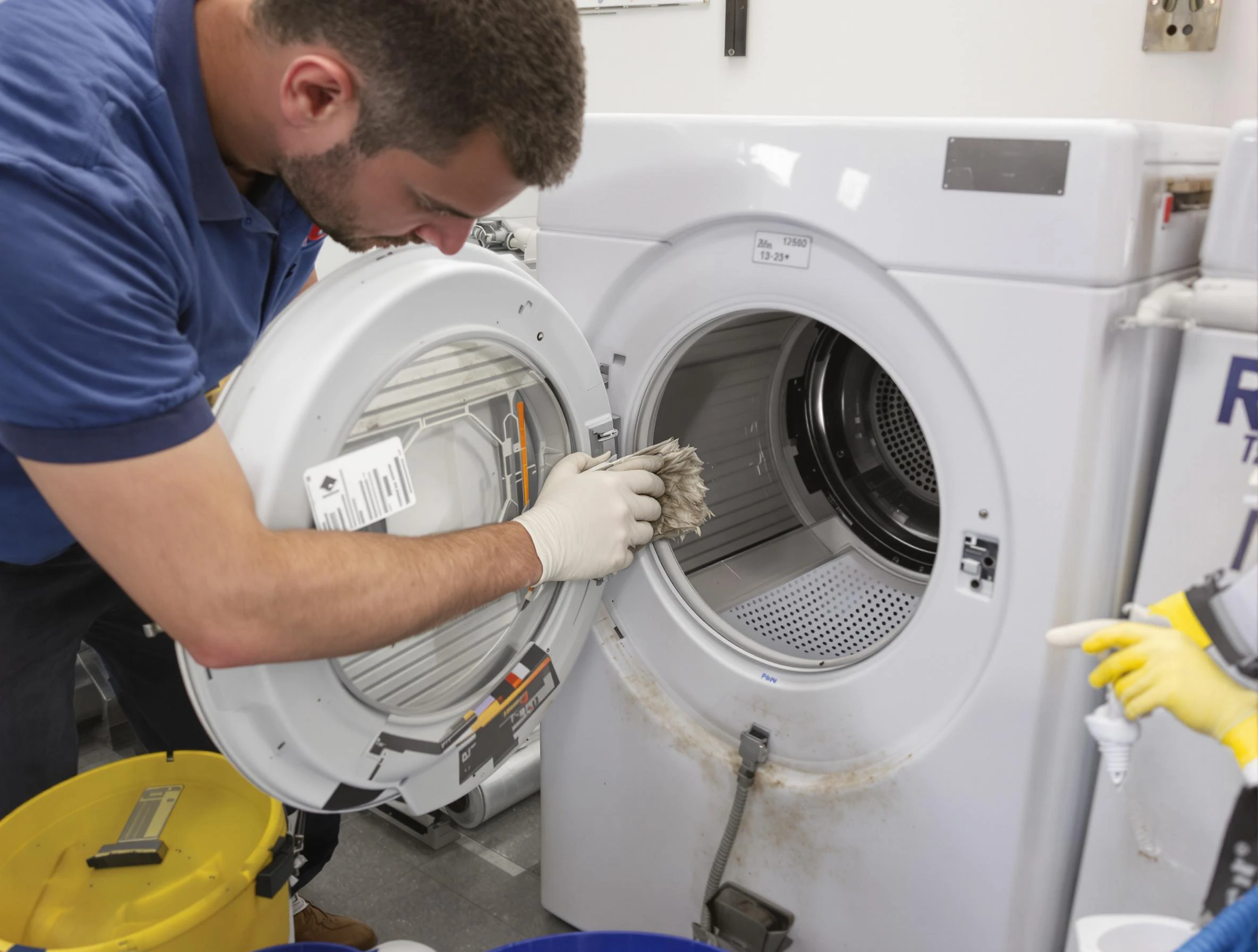 Hopewell Dryer Vent Cleaning specialist performing detailed lint trap cleaning service in Hopewell
