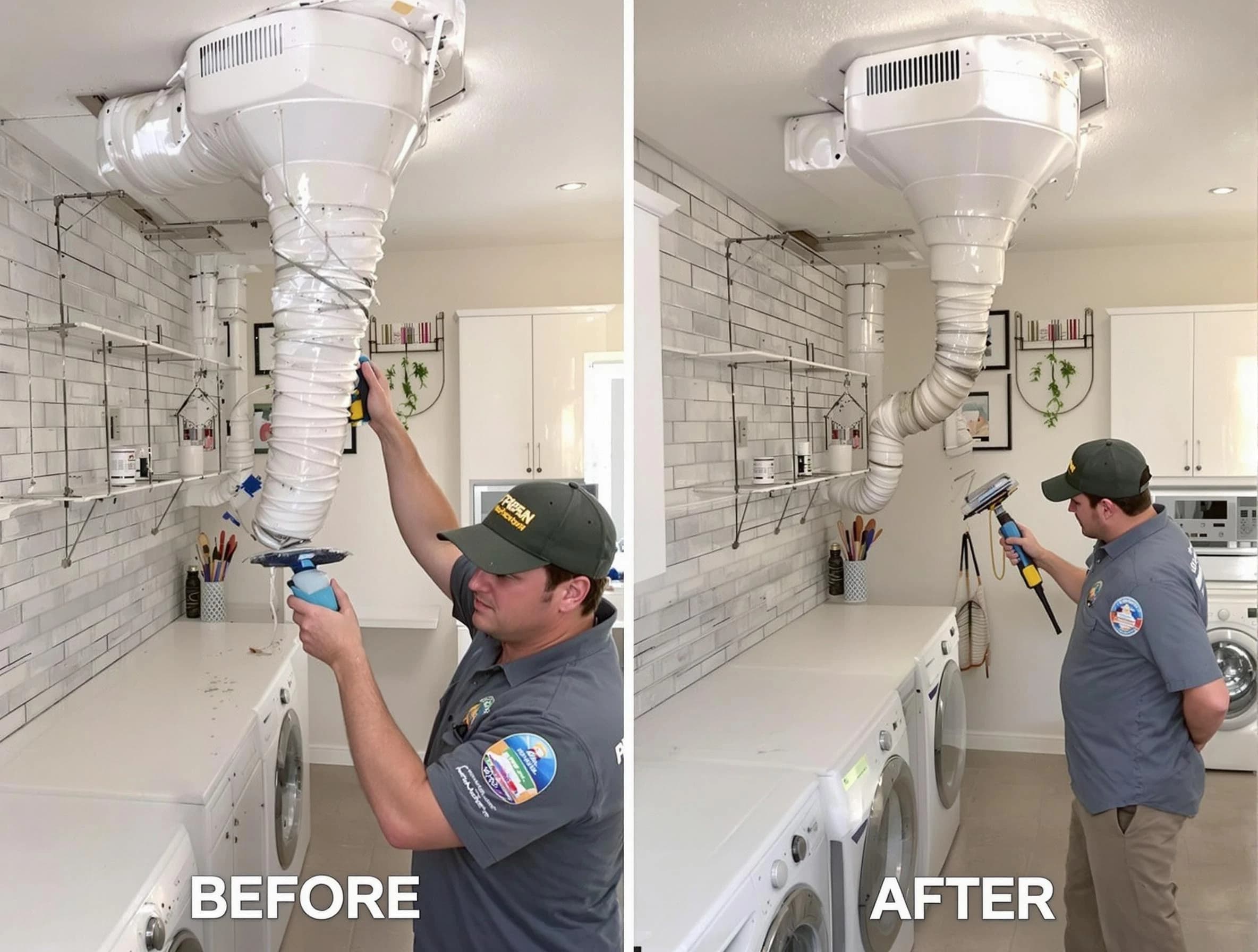 Professional dryer exhaust vent cleaning by Hopewell Dryer Vent Cleaning in Hopewell