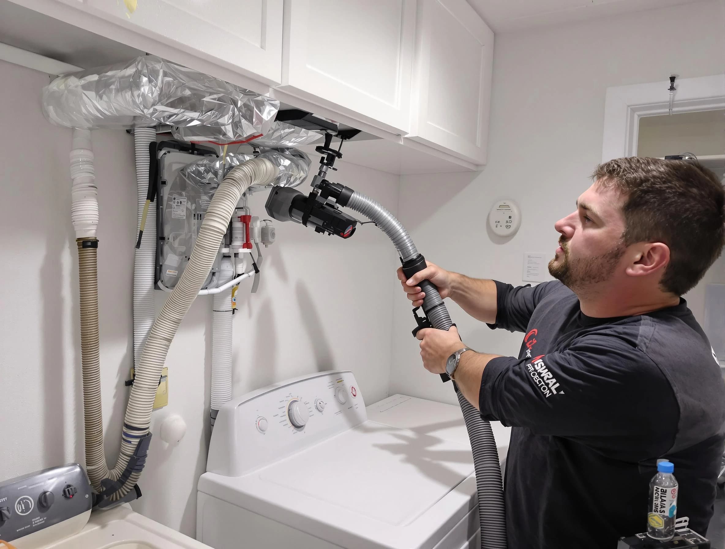 Hopewell Dryer Vent Cleaning certified technician performing safety-focused gas dryer vent cleaning in Hopewell